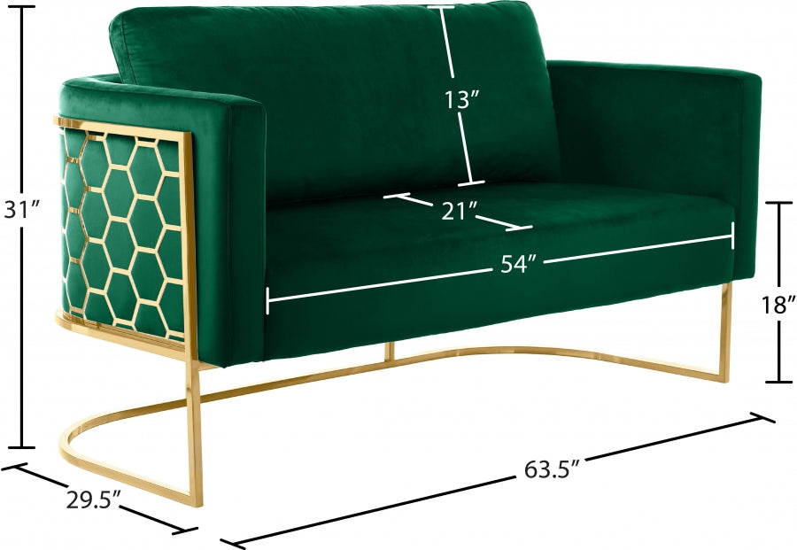 Causeuse en velours Casa 