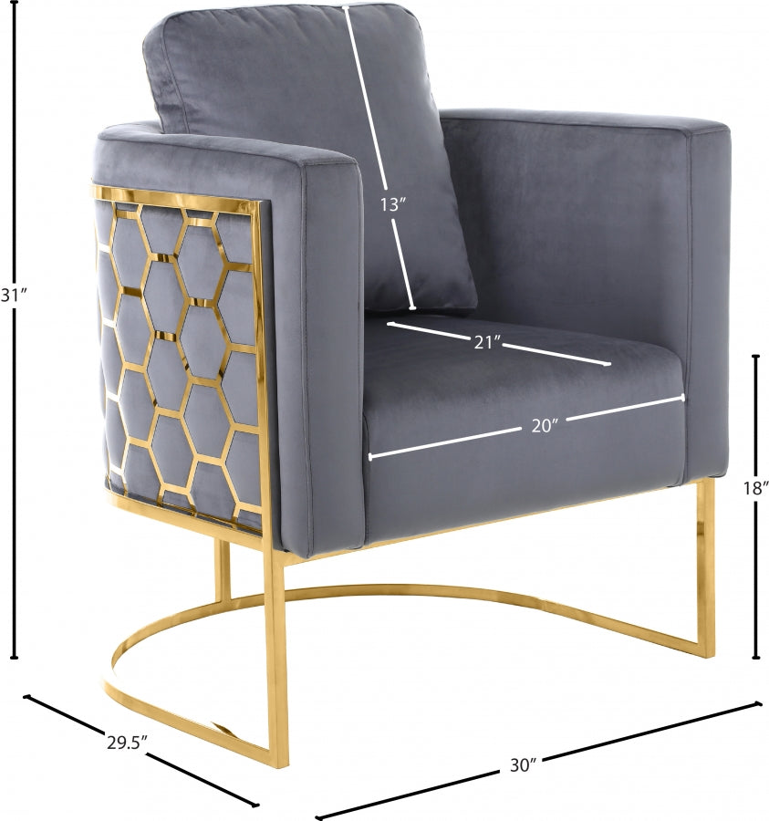 Chaise en velours Casa