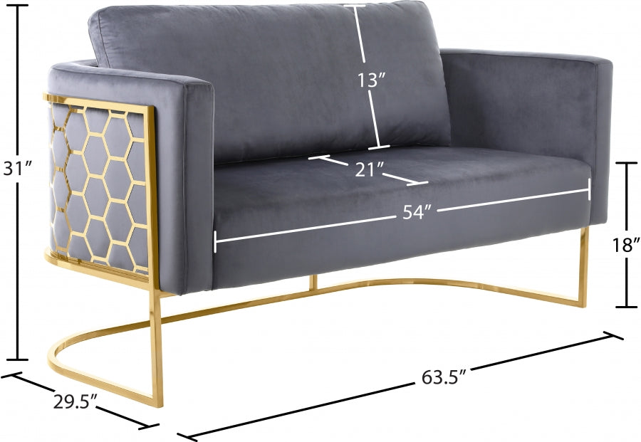 Causeuse en velours Casa 