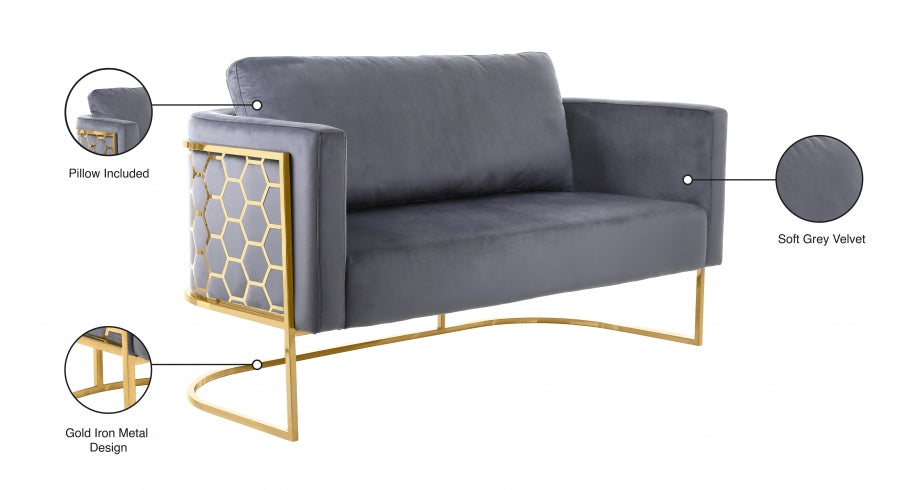 Causeuse en velours Casa 