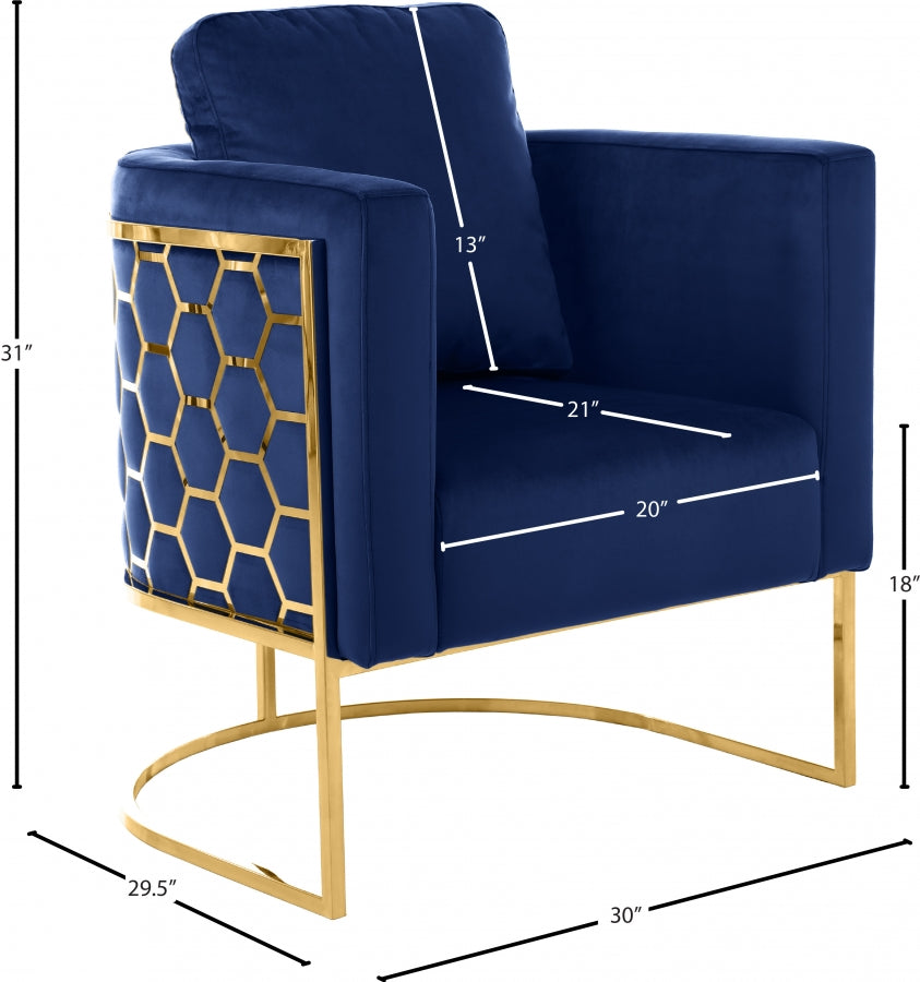 Chaise en velours Casa