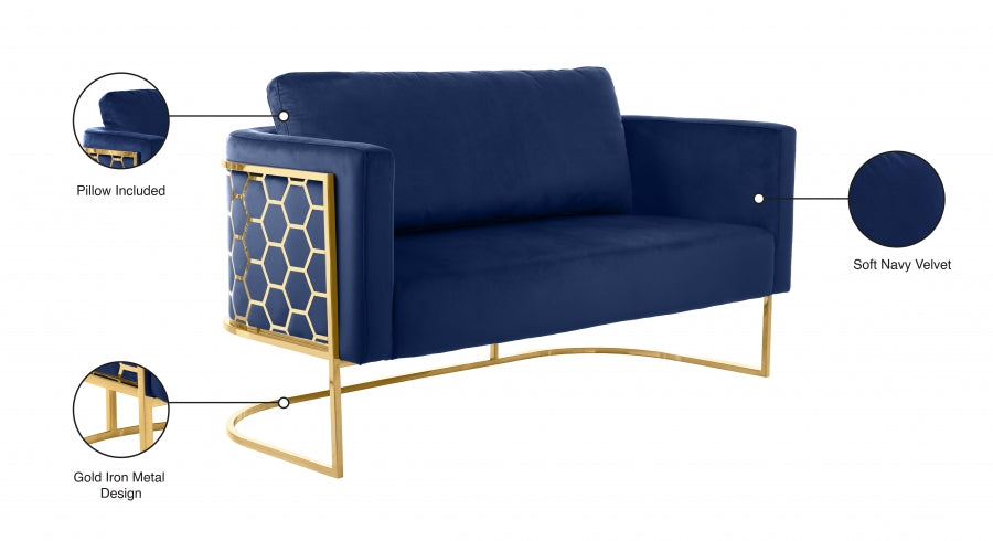 Causeuse en velours Casa 