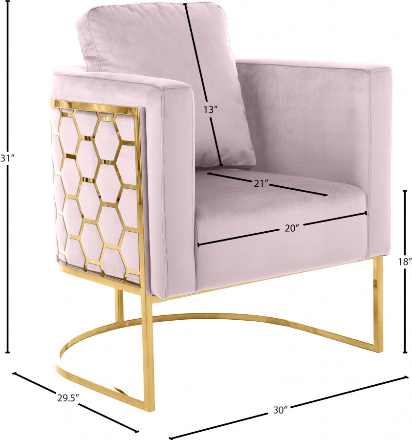 Chaise en velours Casa