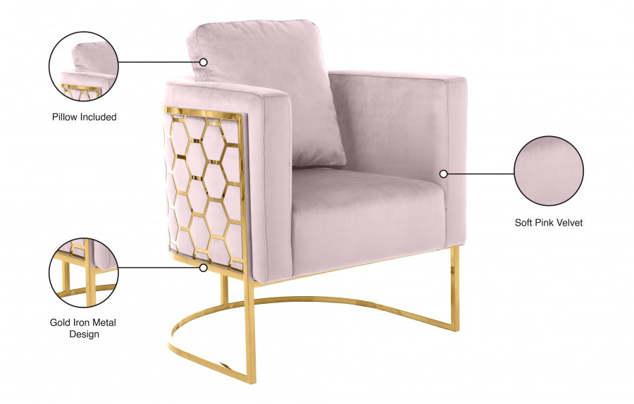 Chaise en velours Casa