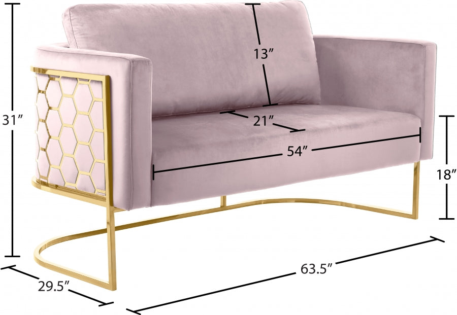 Causeuse en velours Casa 