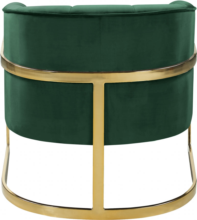 Chaise d'appoint en velours Carter