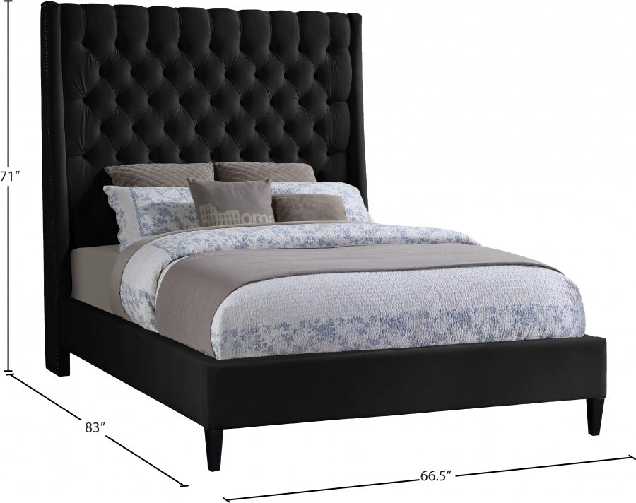 Lit en velours Fritz