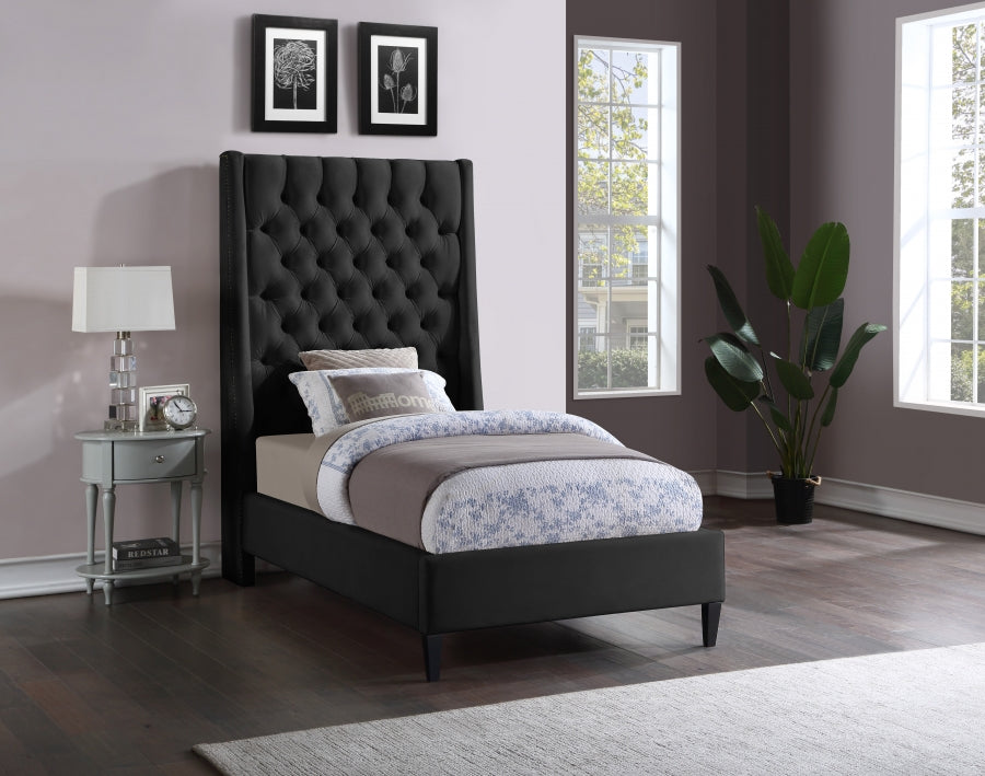 Lit en velours Fritz