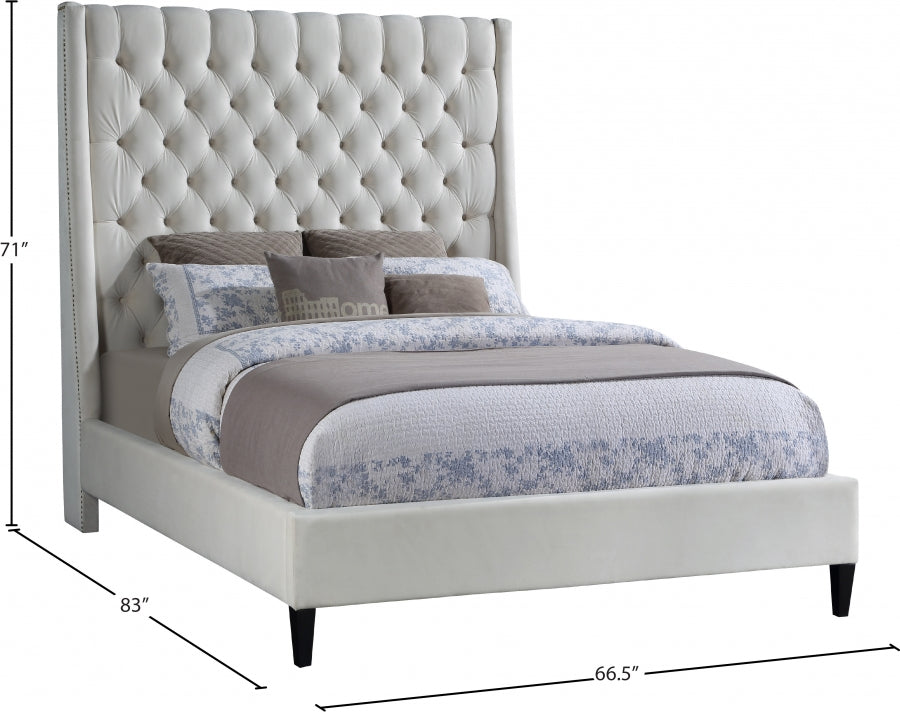 Lit en velours Fritz