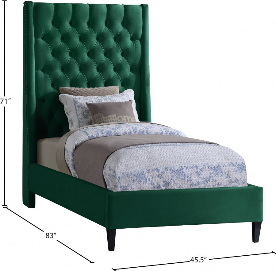 Lit en velours Fritz