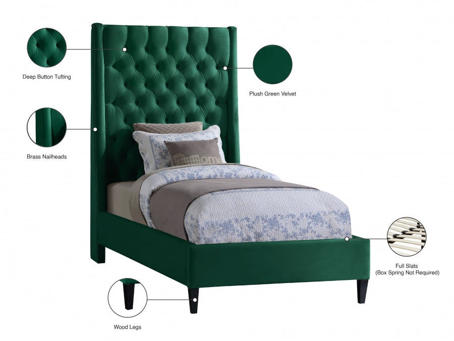 Lit en velours Fritz