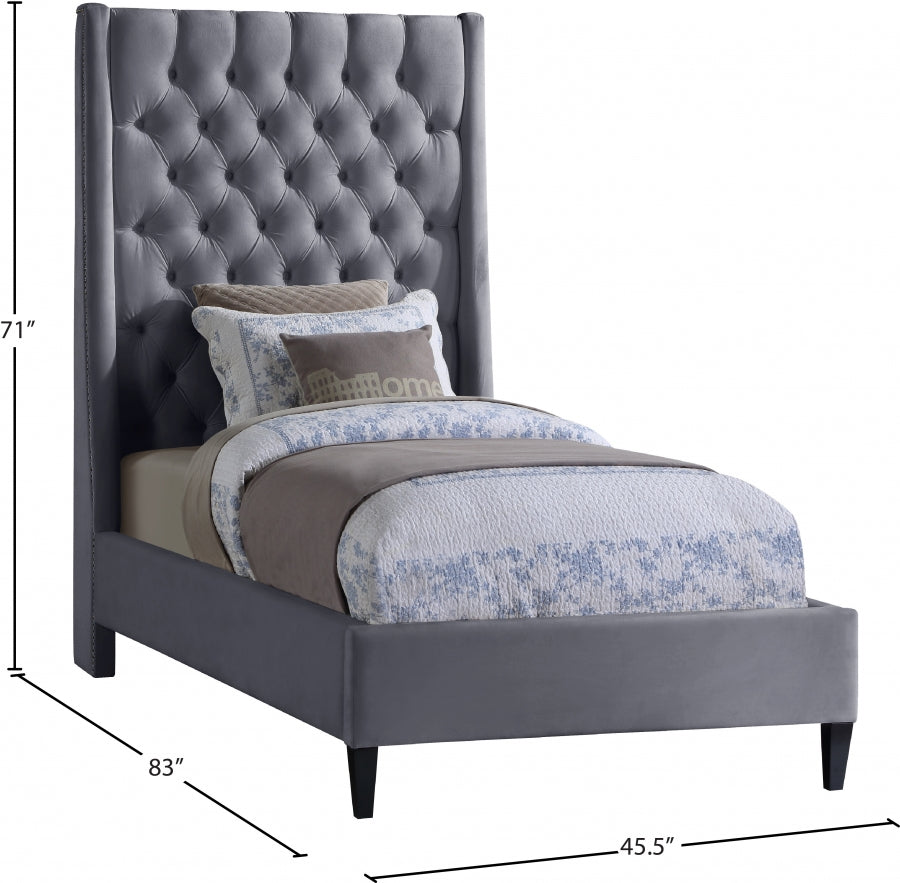 Lit en velours Fritz