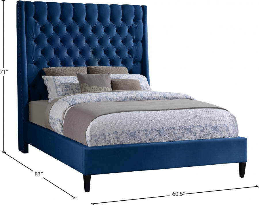 Lit en velours Fritz