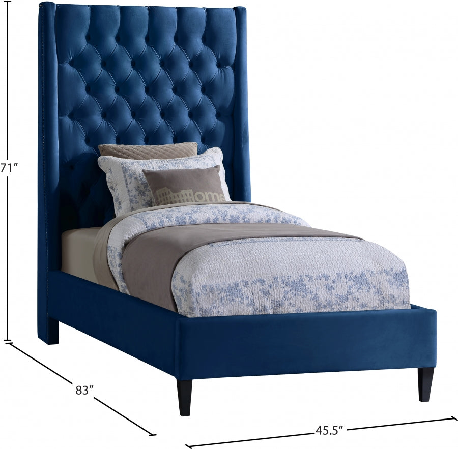 Lit en velours Fritz
