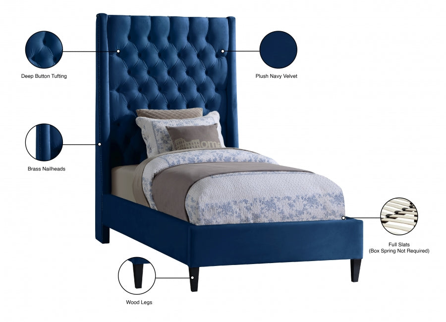 Lit en velours Fritz