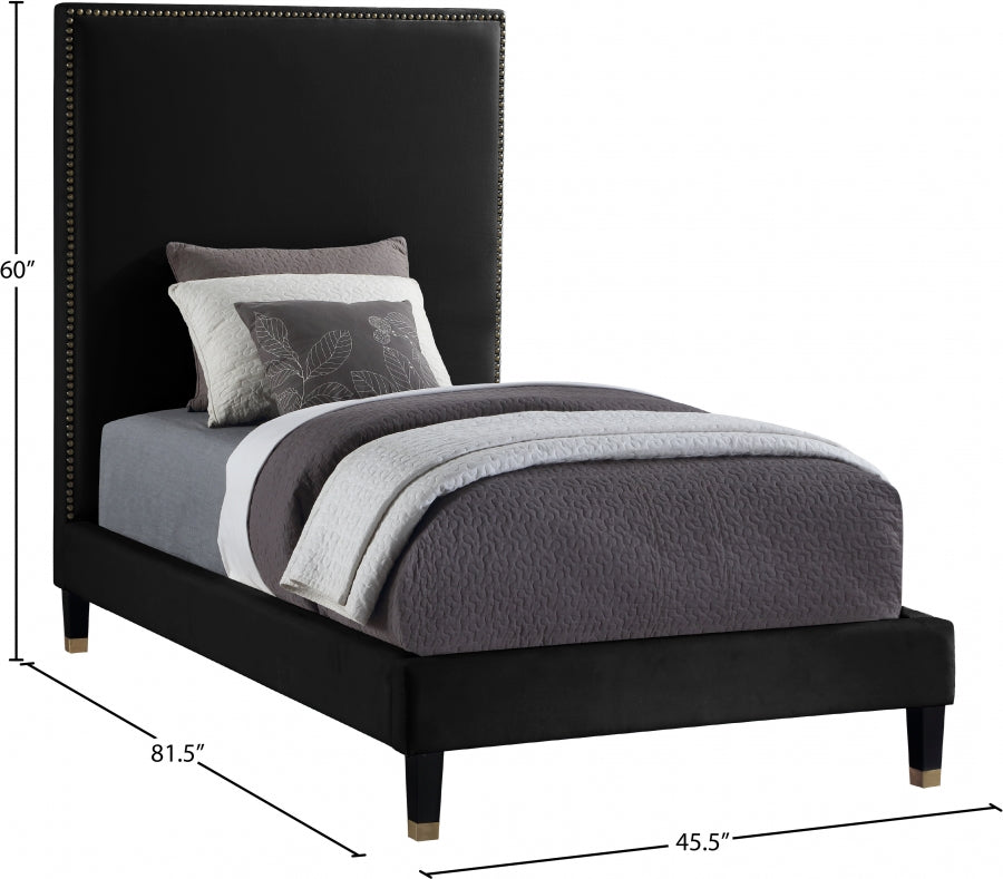 Lit en velours Harlie