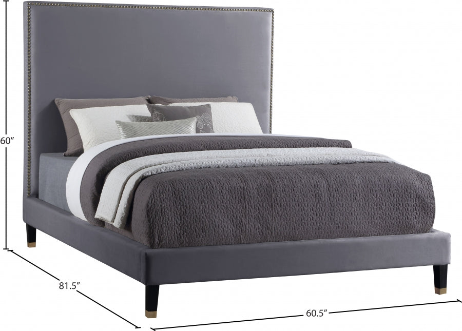 Lit en velours Harlie