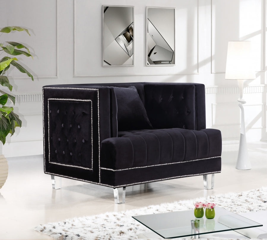 Chaise Lucas en velours