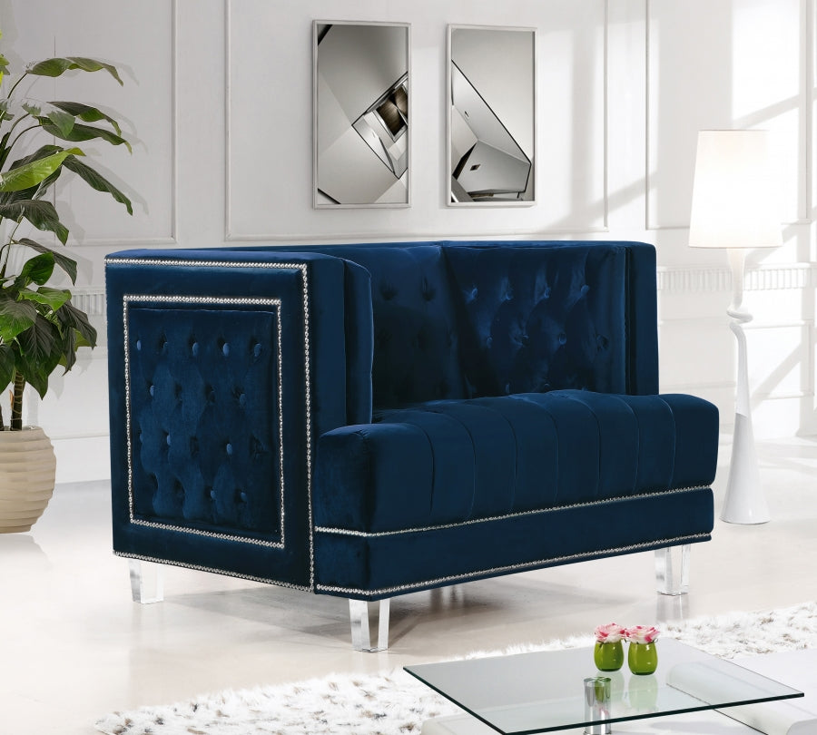 Chaise Lucas en velours