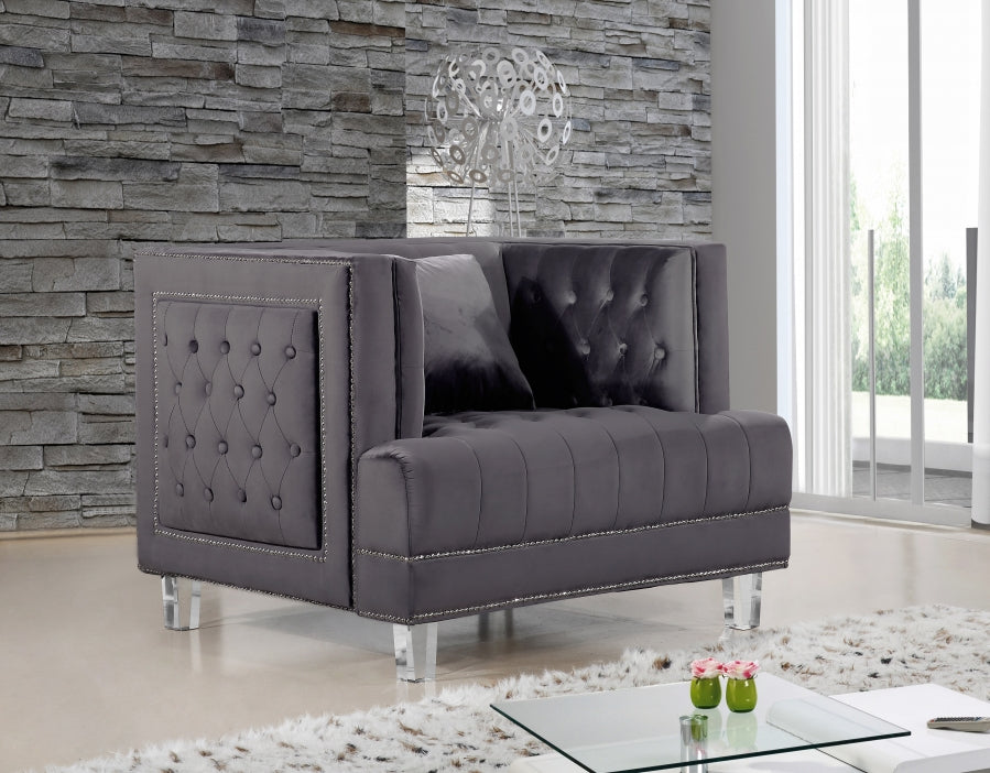 Chaise Lucas en velours