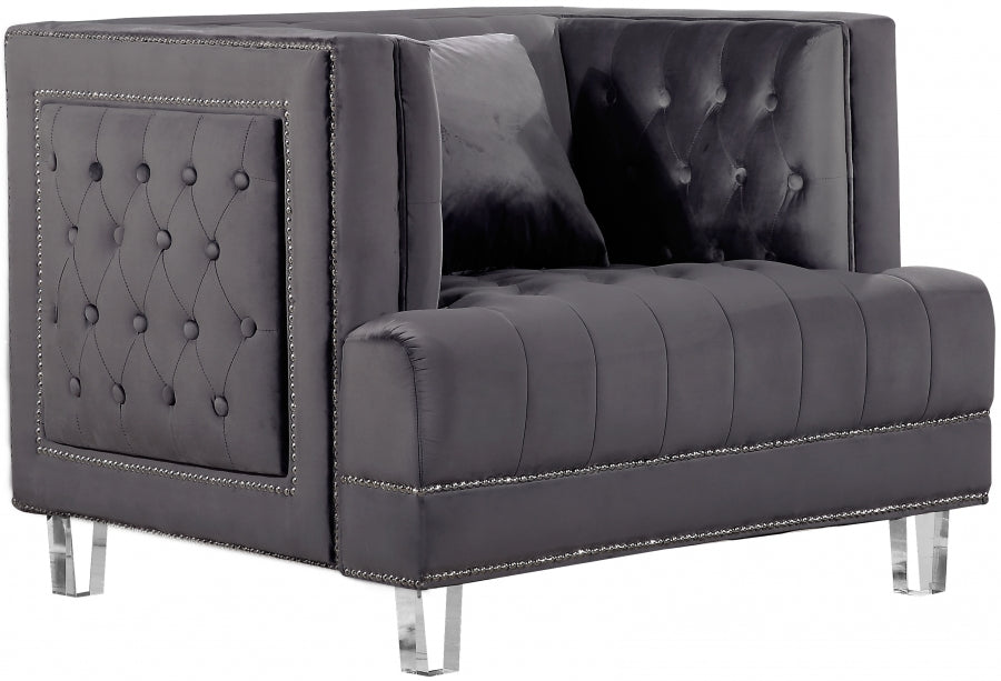 Chaise Lucas en velours