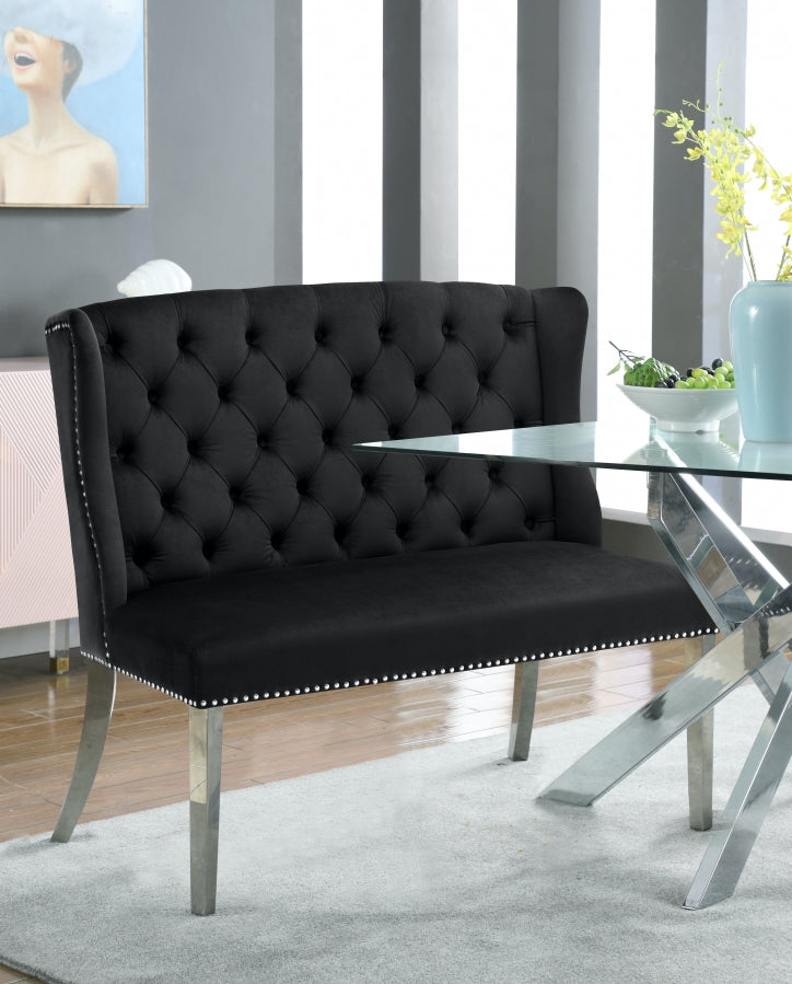 Banc de canapés en velours Suri