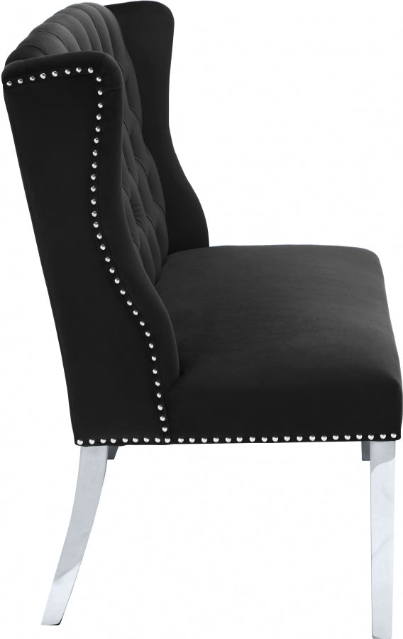 Banc de canapés en velours Suri