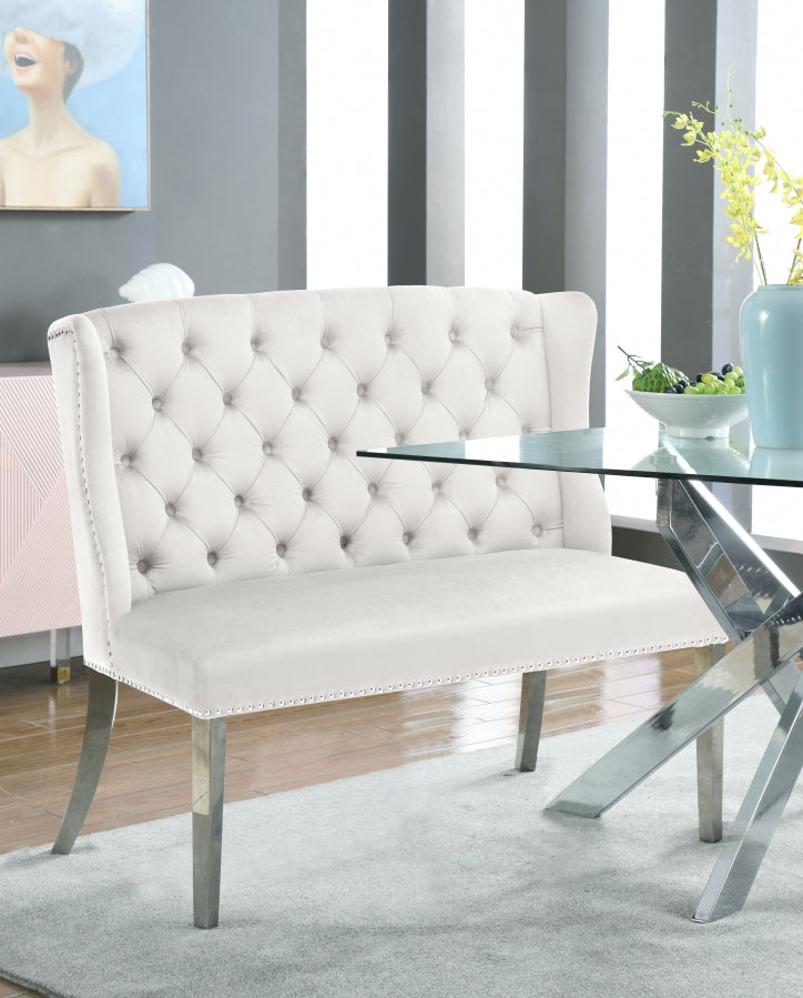 Banc de canapés en velours Suri