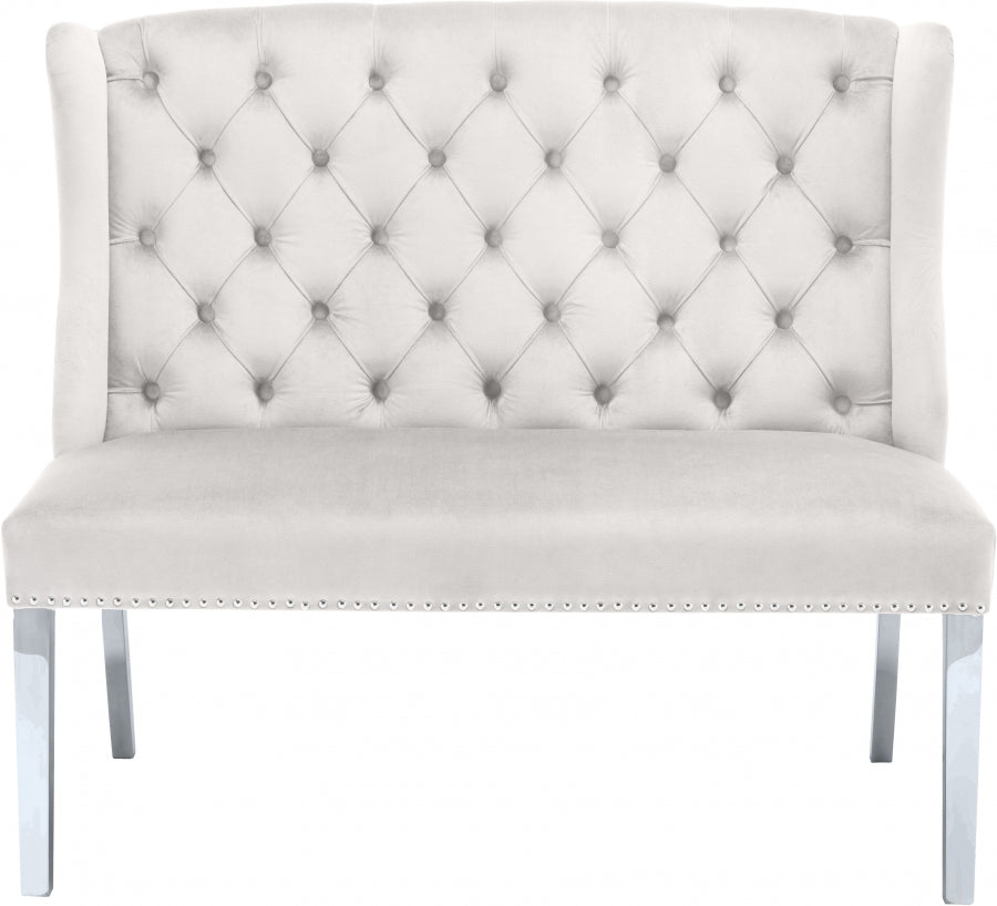 Banc de canapés en velours Suri