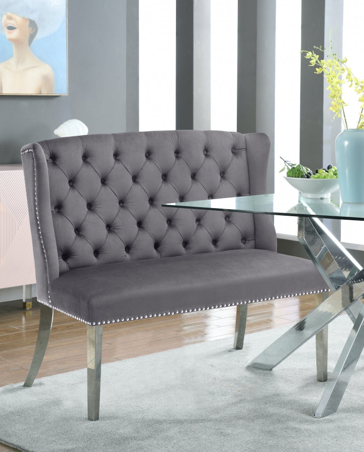 Banc de canapés en velours Suri