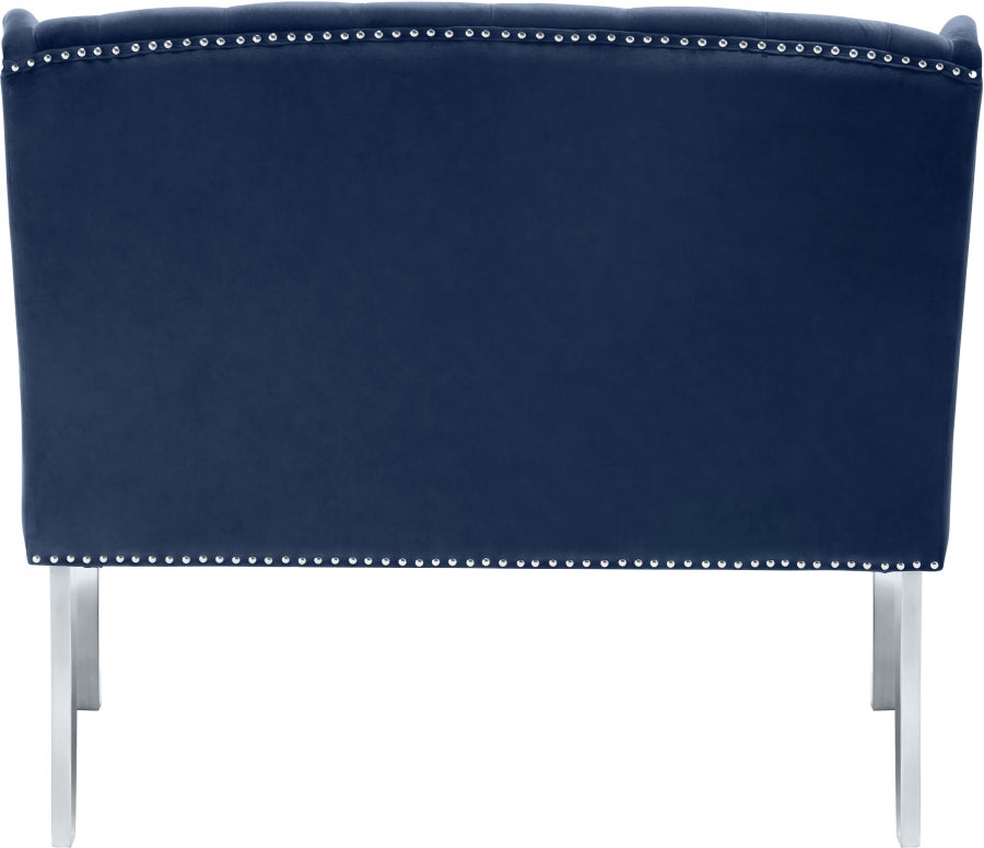Banc de canapés en velours Suri