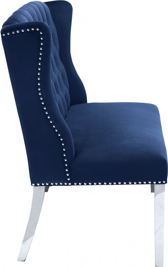 Banc de canapés en velours Suri