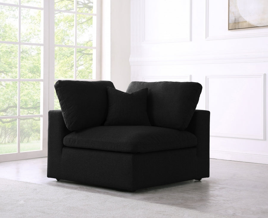 Chaise rembourrée en duvet modulaire de luxe Serene Linen