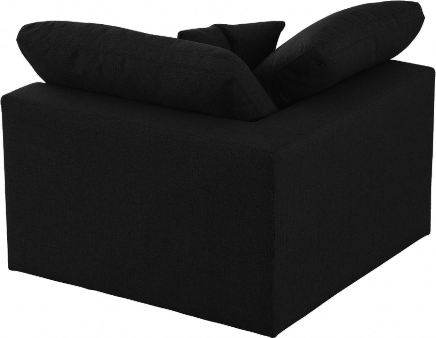 Chaise rembourrée en duvet modulaire de luxe Serene Linen