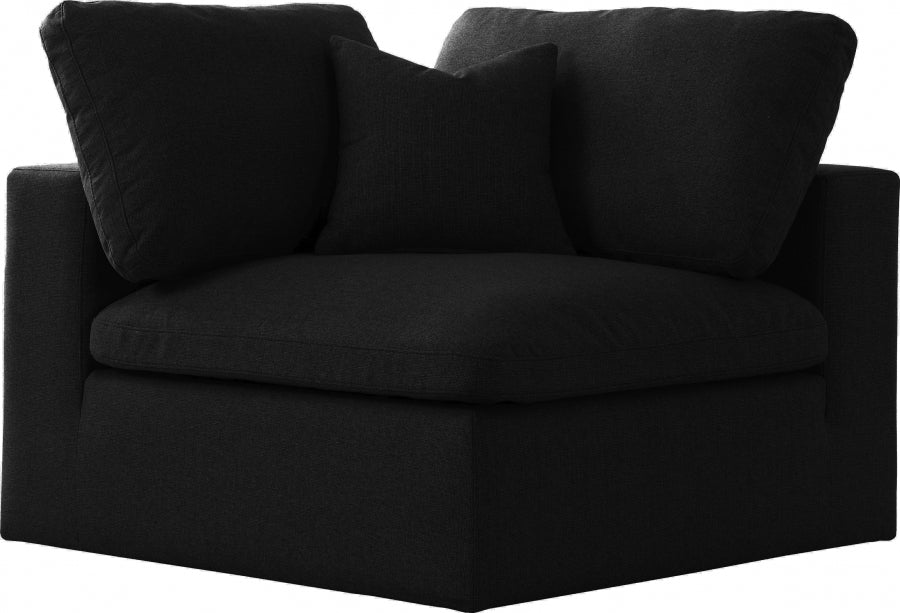 Chaise rembourrée en duvet modulaire de luxe Serene Linen