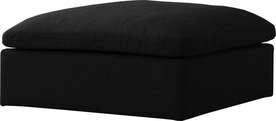 Serene Linen Deluxe Pouf rembourré en duvet modulable confortable comme un nuage 