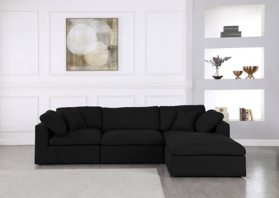 Sectionnel réversible rembourré en duvet Serene Linen Deluxe, confortable comme un nuage