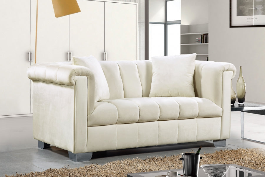 Causeuse en velours Kayla 