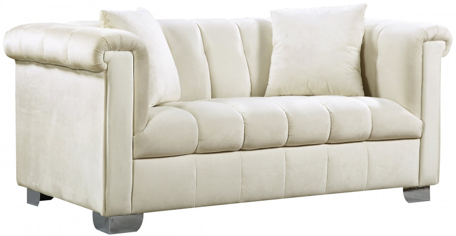 Causeuse en velours Kayla 