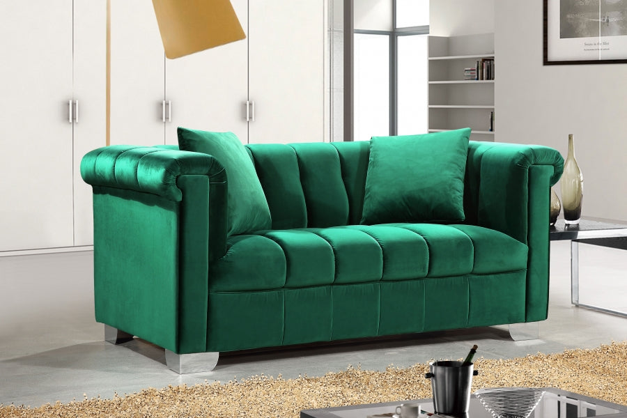 Causeuse en velours Kayla 