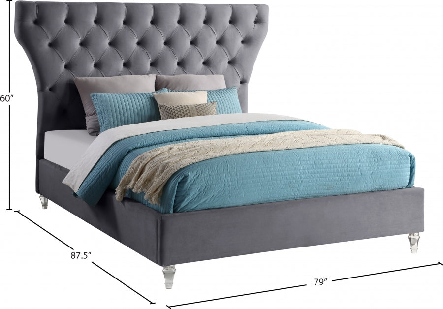 Lit en velours Kira