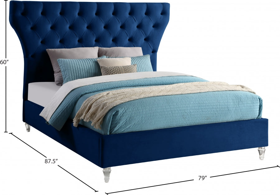 Lit en velours Kira