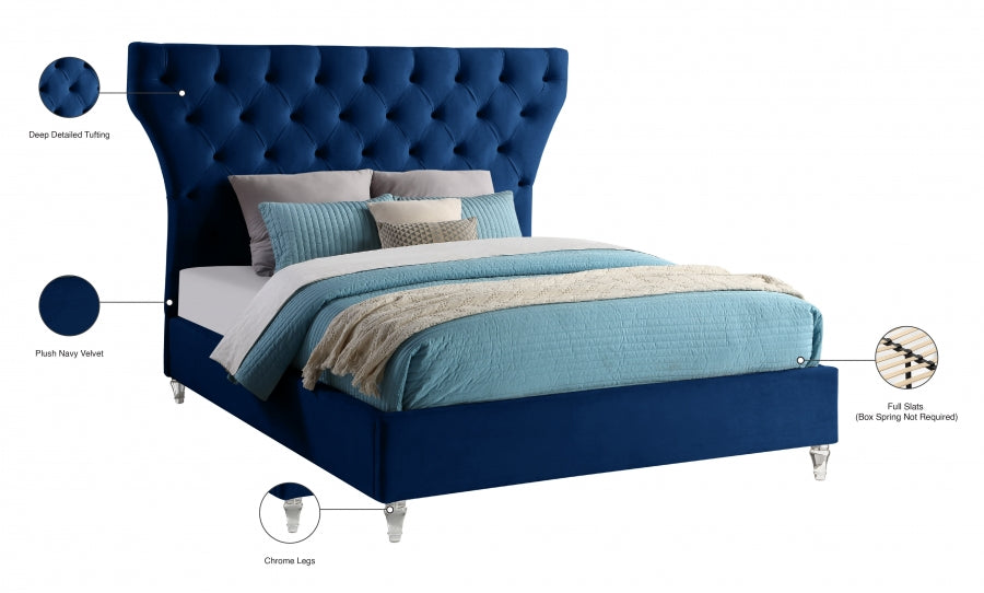 Lit en velours Kira