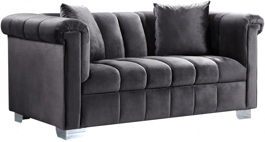 Causeuse en velours Kayla