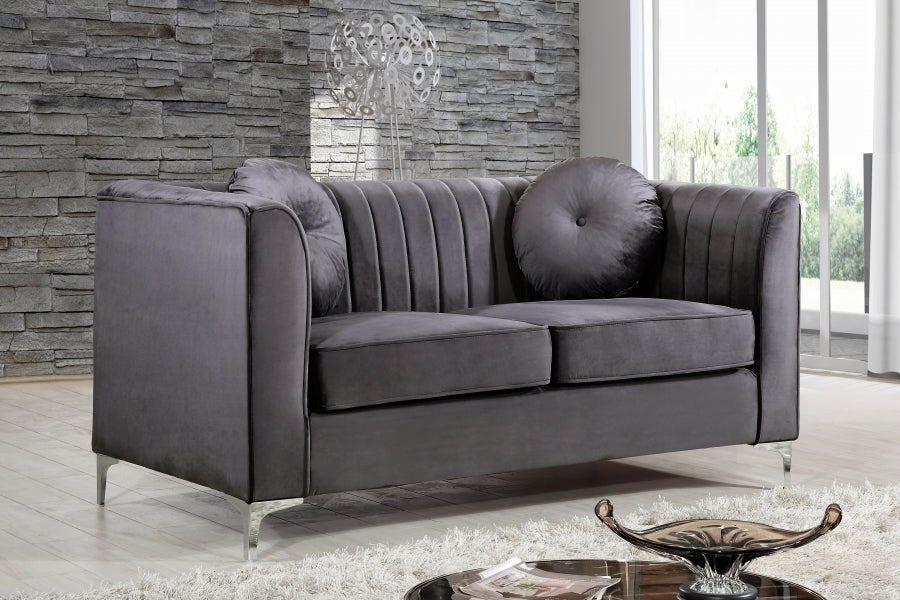 Causeuse en velours Isabelle