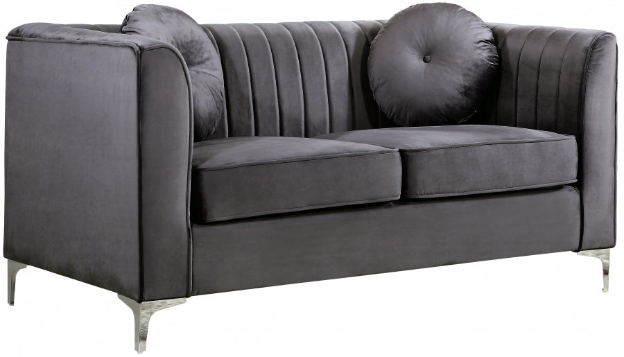 Causeuse en velours Isabelle
