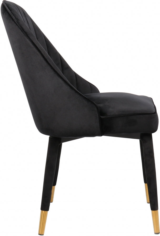 Chaise de salle à manger en velours Belle
