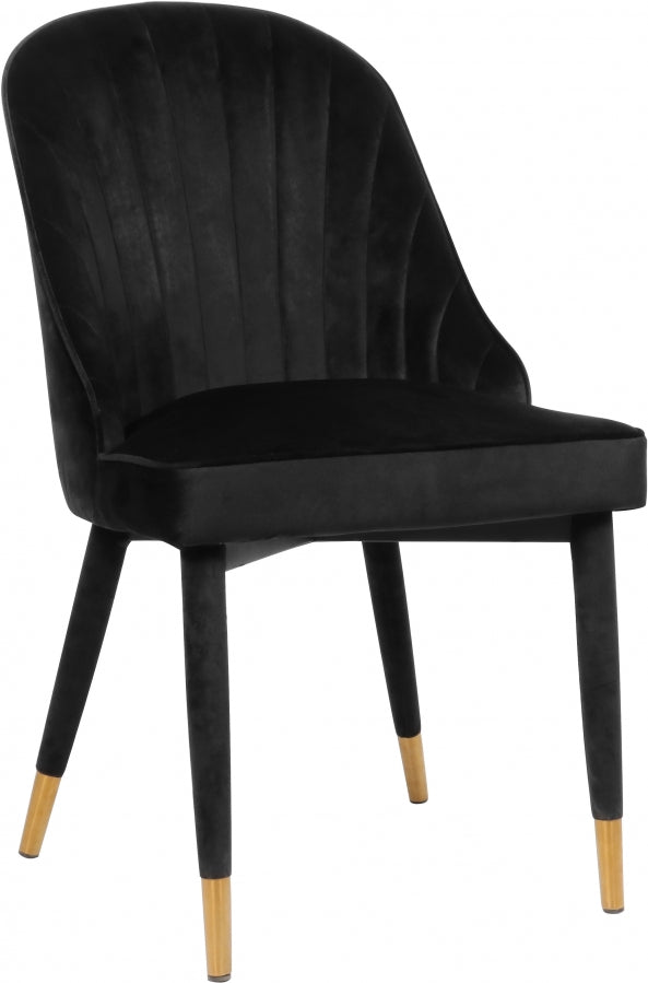 Chaise de salle à manger en velours Belle