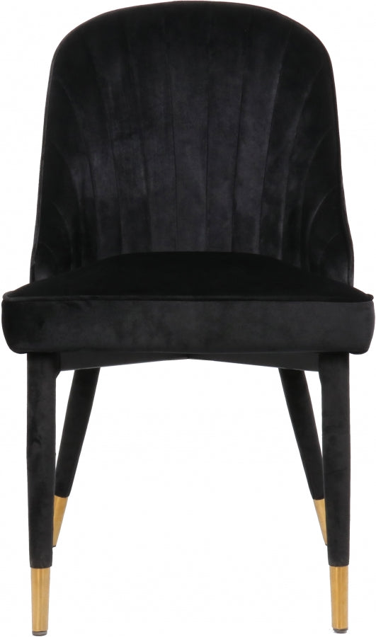 Chaise de salle à manger en velours Belle