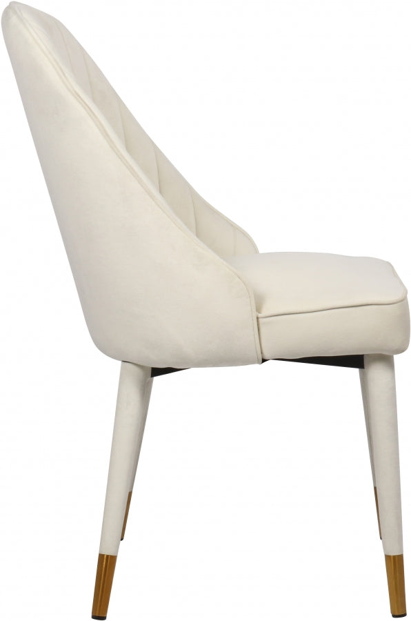 Chaise de salle à manger en velours Belle